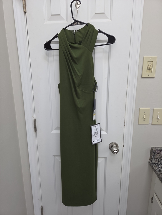 RACHEL Rachel Roy Dresses & Skirts - RACHEL Rachel Roy Olive Green Draped Midi Dress